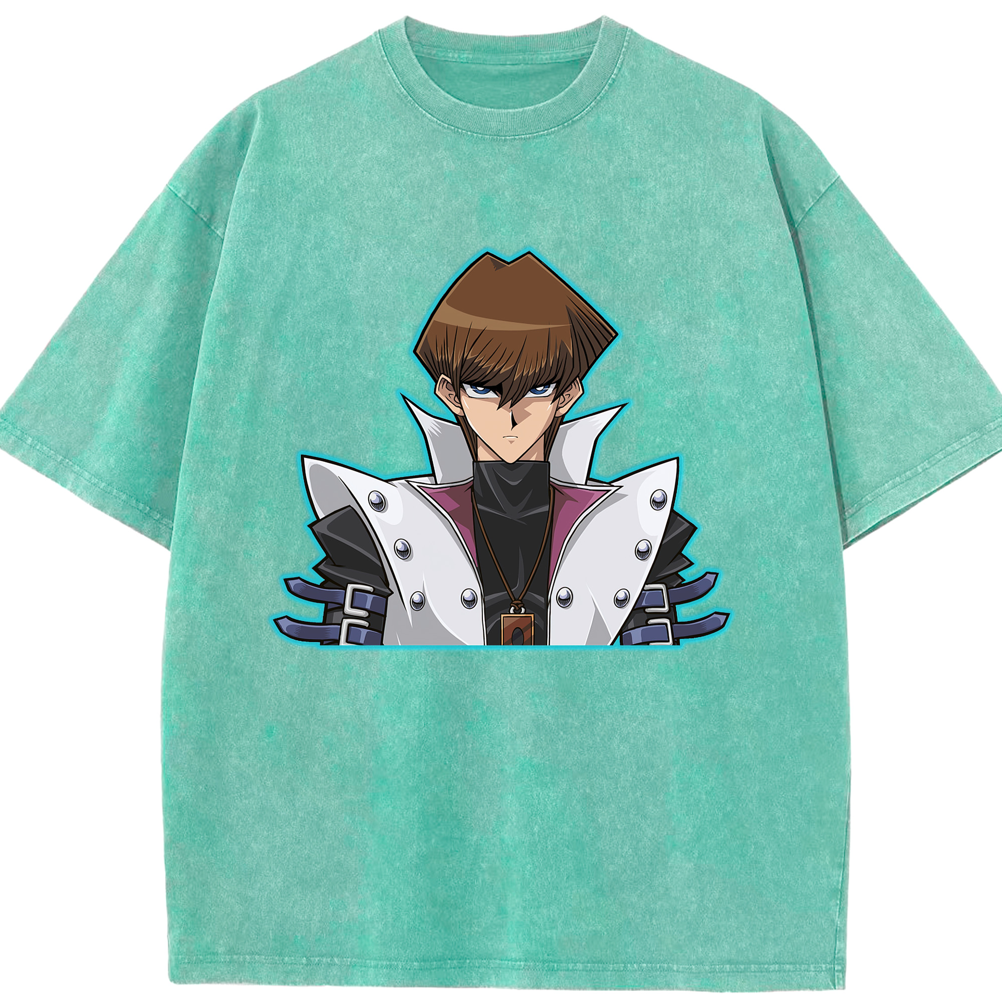 （画像用） 遊☆戯☆王 Yu-Gi-Oh! 綿100% ヴィンテージ風 半袖Tシャツ（フロントプリント）
